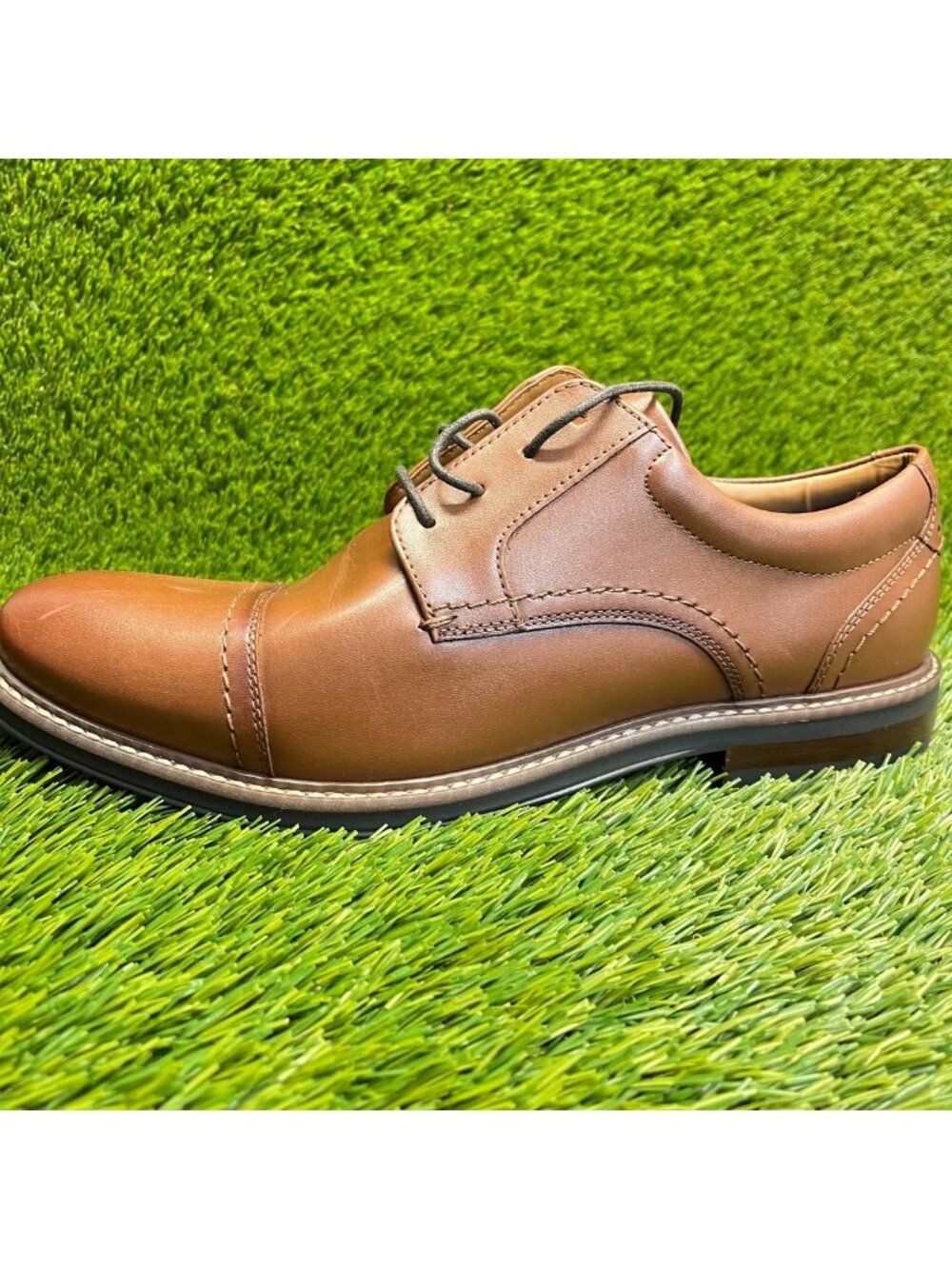 Nunn Bush Westfield Mens Size 9.5 Brown‎ Classic Cap Toe Oxford Dress Shoes